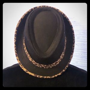 Black & Leopard Fedora